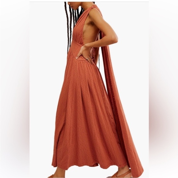 Free People Selena Convertible, Halter Maxi Dress Size Medium - Picture 3 of 12